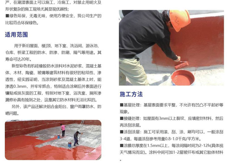 彩色有機(jī)硅防水涂料(圖2)